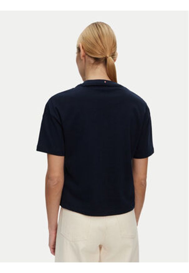 TOMMY HILFIGER - Tommy Hilfiger T-Shirt UW0UW05763 Granatowy Regular Fit. Kolor: niebieski. Materiał: bawełna