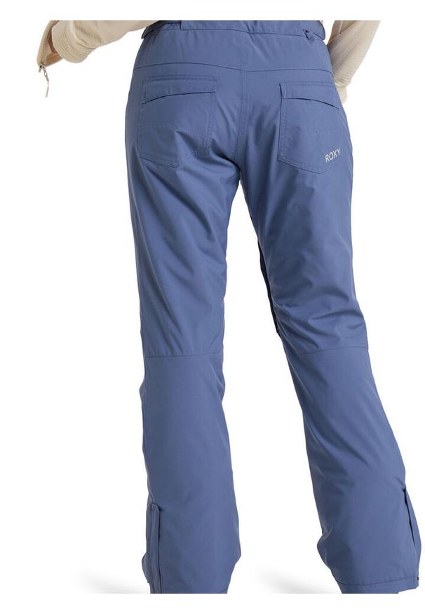 Roxy - Spodnie snowboardowe damskie ROXY Backyard. Kolor: szary, niebieski, wielokolorowy. Sezon: zima. Sport: snowboard