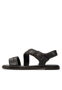 Calvin Klein Jeans Sandały Flat Sandal V3A2-80825-1688 S Czarny. Kolor: czarny. Materiał: skóra #6