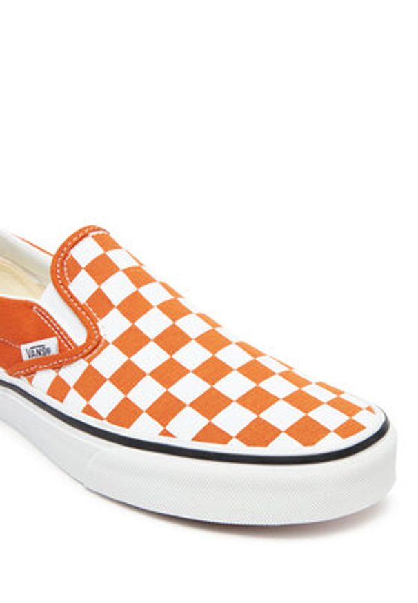 Vans Tenisówki Classic Slip-On VN000D6Y52K1 Pomarańczowy. Zapięcie: bez zapięcia. Kolor: pomarańczowy. Materiał: materiał
