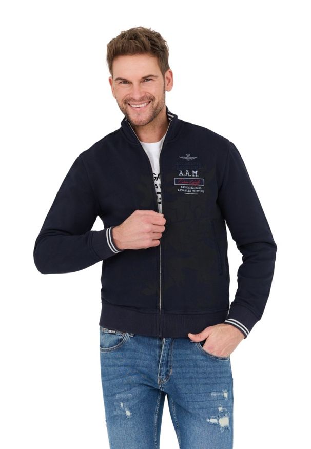 Aeronautica Militare - AERONAUTICA MILITARE Granatowa bluza Felpa. Kolor: niebieski