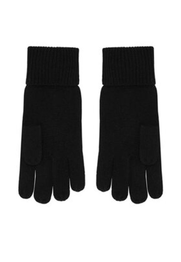 Calvin Klein Rękawiczki Emblem LV14D8016G Czarny. Kolor: czarny. Materiał: kaszmir