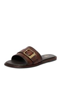 U.S. Polo Assn. Klapki EO-TEMPE001W/6L1 Brązowy ciemny. Kolor: brązowy. Materiał: skóra #3