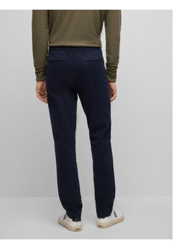 BOSS - Boss Chinosy Kaito1 50487966 Granatowy Slim Fit. Kolor: niebieski. Materiał: bawełna