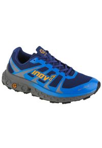Buty do biegania męskie, Inov-8 Trailfly Ultra G 300 Max. Kolor: niebieski, wielokolorowy, pomarańczowy, szary