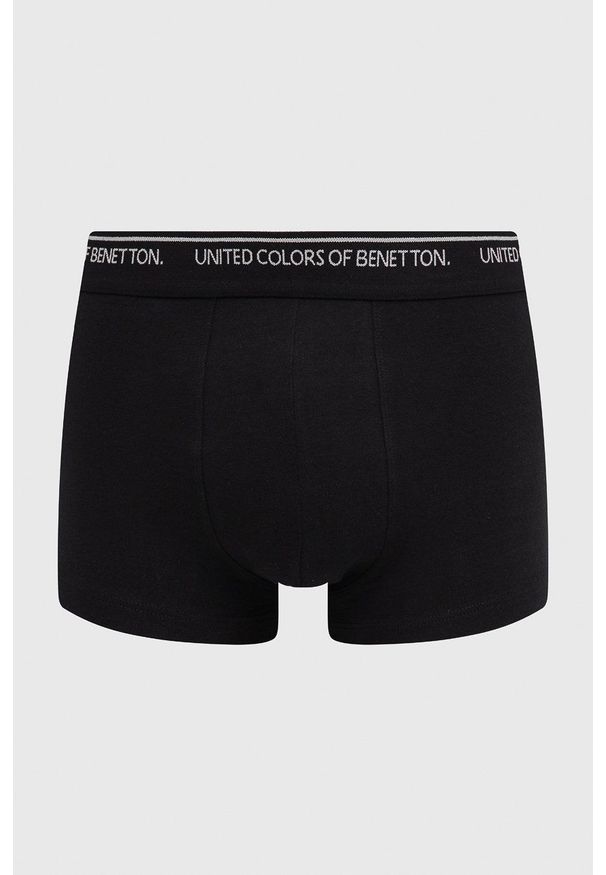 United Colors of Benetton Bokserki męskie kolor czarny. Kolor: czarny. Materiał: bawełna