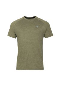 DARE 2B - T-shirt Męski Melanżowy Persist. Kolor: zielony. Wzór: melanż. Sport: turystyka piesza