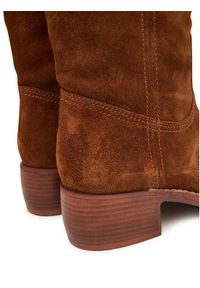 Nokwol Kozaki Fear Brązowy. Kolor: brązowy. Materiał: skóra, zamsz #2