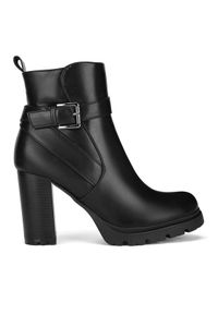 Clara Barson Botki WS5881-26 Czarny. Kolor: czarny. Materiał: skóra