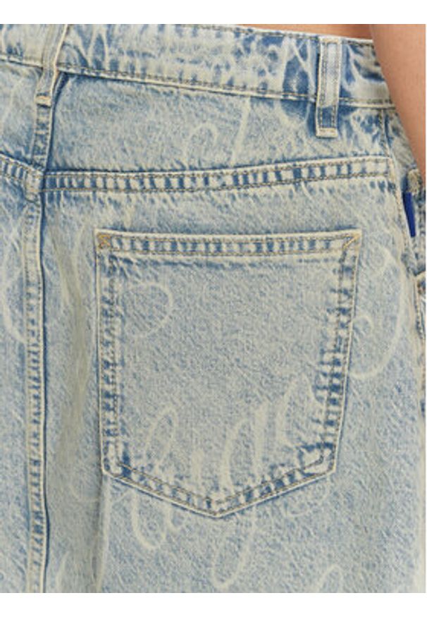Hugo - HUGO Spódnica jeansowa Gami 50534755 Niebieski Regular Fit. Kolor: niebieski. Materiał: bawełna