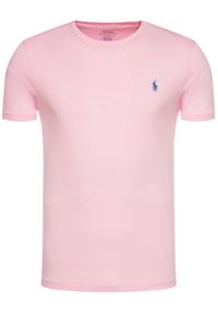 Polo Ralph Lauren T-Shirt 710671438 Różowy Custom Slim Fit. Typ kołnierza: polo. Kolor: różowy. Materiał: bawełna #5