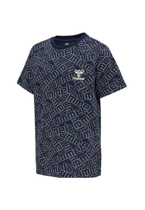 Koszulka dla dzieci Hummel Cooper. Typ kołnierza: polo. Kolor: fioletowy. Materiał: jersey