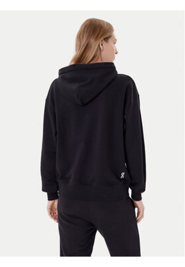 On Bluza Club Hoodie 1WE1004 Czarny Relaxed Fit. Kolor: czarny. Materiał: bawełna