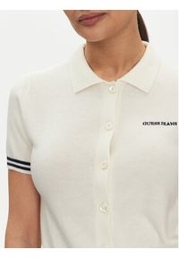 Guess Jeans Sweter W5GR03 Z3HO2 Écru Regular Fit. Materiał: syntetyk #5