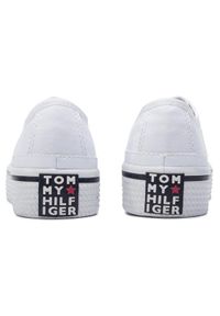TOMMY HILFIGER - Tommy Hilfiger Tenisówki Corporate Flatform Sneaker FW0FW04259 Biały. Kolor: biały #2