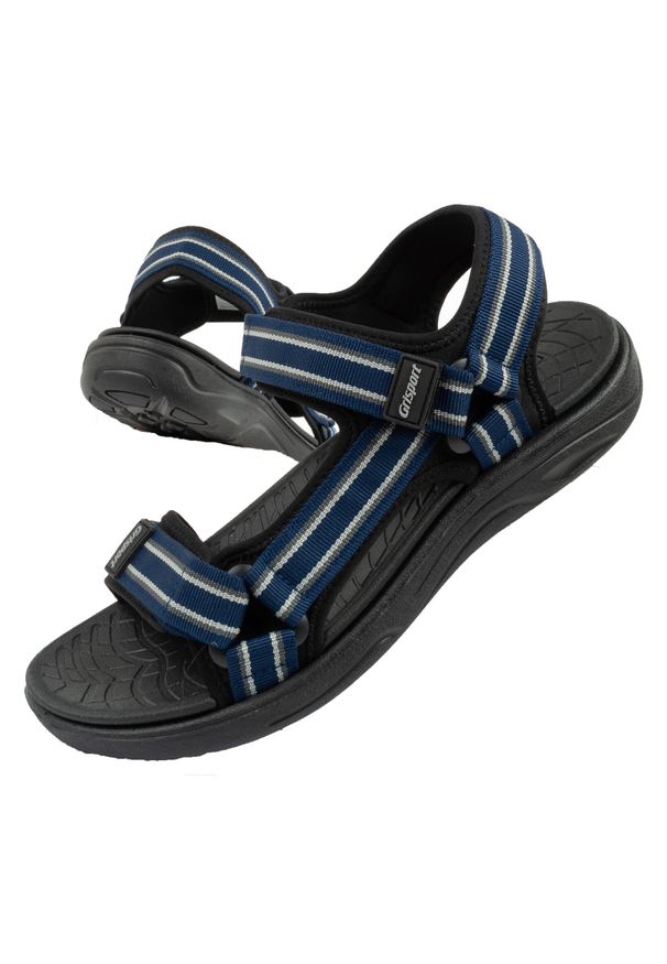 Buty sportowe męskie sandały Grisport. Kolor: wielokolorowy, niebieski, czarny