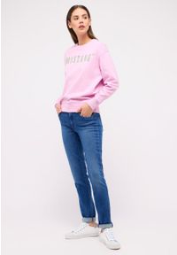 Mustang - DAMSKA BLUZA MUSTANG LOGO Aberdeen Pink Lavender 1014960 8070 #4