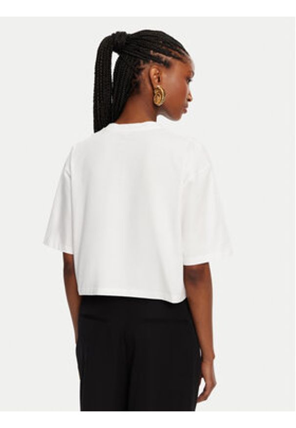 Balmain T-Shirt BF1EE020BB02 Biały Relaxed Fit. Kolor: biały. Materiał: bawełna