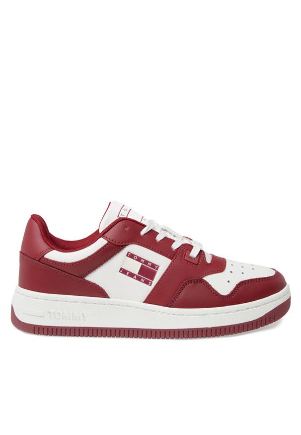 Tommy Jeans Sneakersy Tjw Retro Basket Leather EN0EN02532 Czerwony. Kolor: czerwony. Materiał: skóra