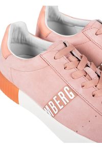 Bikkembergs Sneakersy | BKW102008 | Kobieta | Różowy. Kolor: różowy. Materiał: skóra. Wzór: nadruk #4
