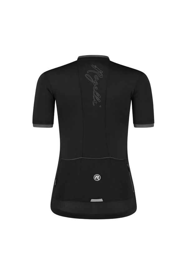 ROGELLI - Koszulka rowerowa damska Rogelli Essential. Kolor: czarny, różowy, wielokolorowy. Długość rękawa: krótki rękaw. Długość: krótkie