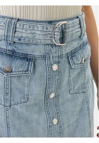 Morgan Spódnica jeansowa 251-JOLAM Błękitny Regular Fit. Kolor: niebieski. Materiał: bawełna #3