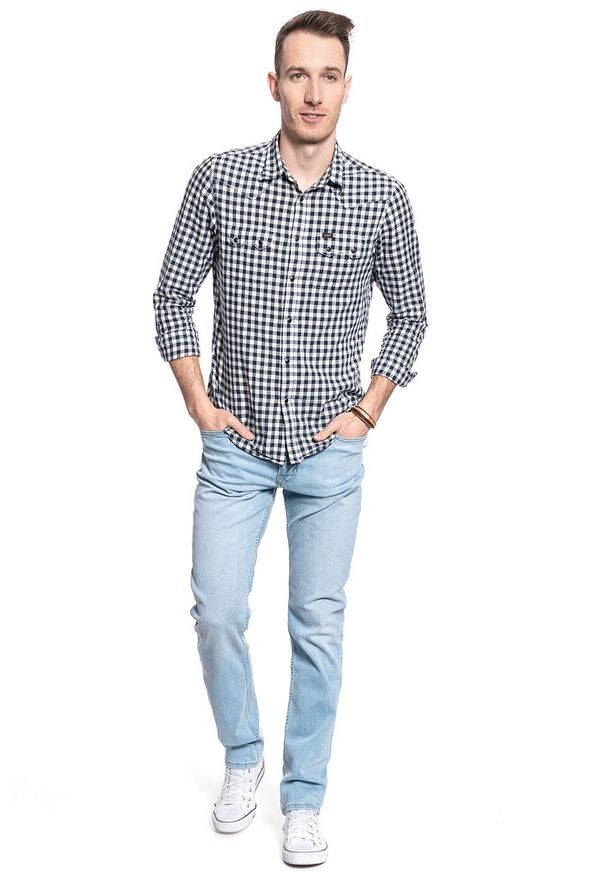 Lee - LEE RIDER MĘSKIE SPODNIE JEANSOWE BLEACHED CODY L701NLUH 112117640