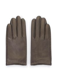 Wittchen - Damskie rękawiczki z gładkiej skóry. Kolor: brązowy. Materiał: skóra. Wzór: gładki. Styl: elegancki #3