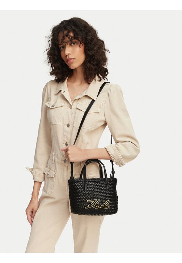 Karl Lagerfeld - KARL LAGERFELD Torebka B2W30224 Czarny. Kolor: czarny. Materiał: skórzane