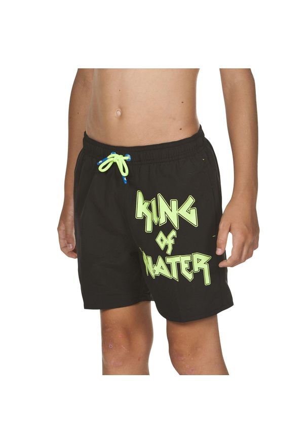 Szorty kąpielówki chłopięce spodenki kąpielowe na basen Arena King. Kolor: żółty, wielokolorowy, czarny