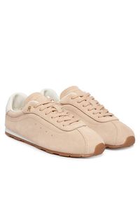 TOMMY HILFIGER - Tommy Hilfiger Sneakersy Th Bella Low Runner Suede FW0FW09189 Różowy. Kolor: różowy. Materiał: zamsz, skóra #4