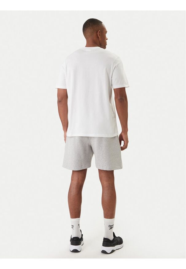 Reebok Komplet t-shirt i spodenki Baz RK25609CCM Szary Regular Fit. Kolor: szary. Materiał: bawełna