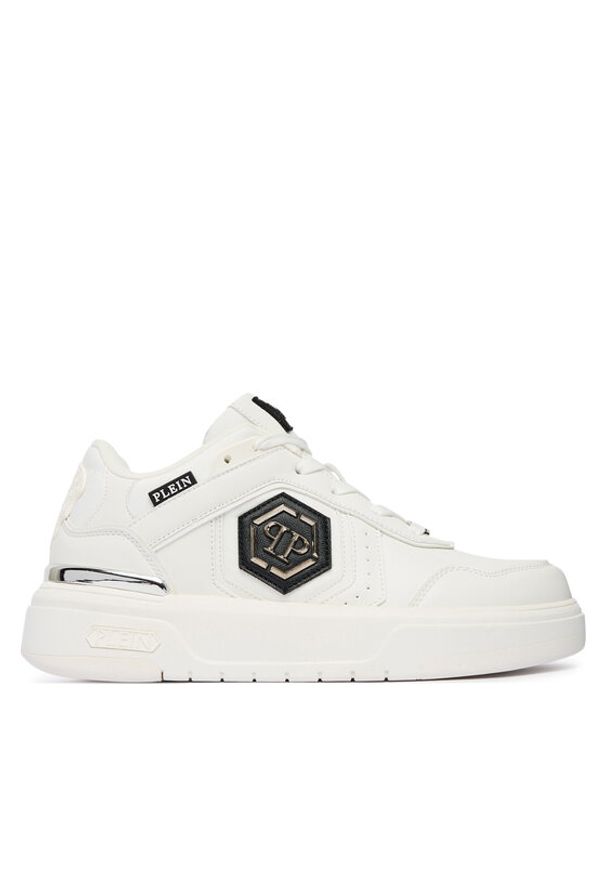 Philipp Plein - PHILIPP PLEIN Sneakersy SAFS USC0925 PTE003N Biały. Kolor: biały. Materiał: skóra