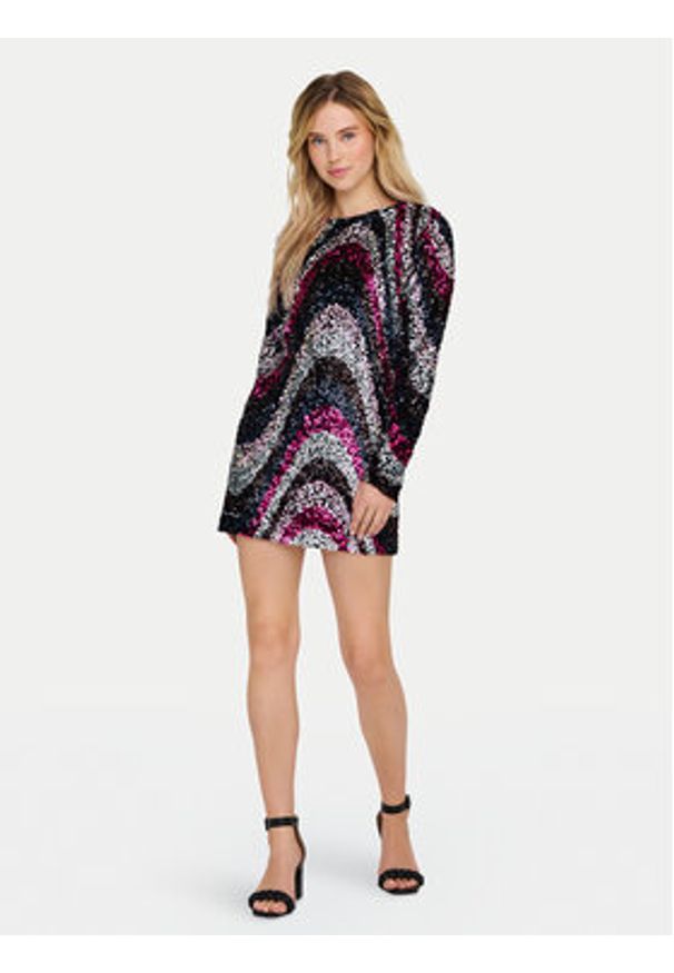 only - ONLY Sukienka koktajlowa Sofie 15334081 Kolorowy Slim Fit. Materiał: syntetyk. Wzór: kolorowy. Styl: wizytowy