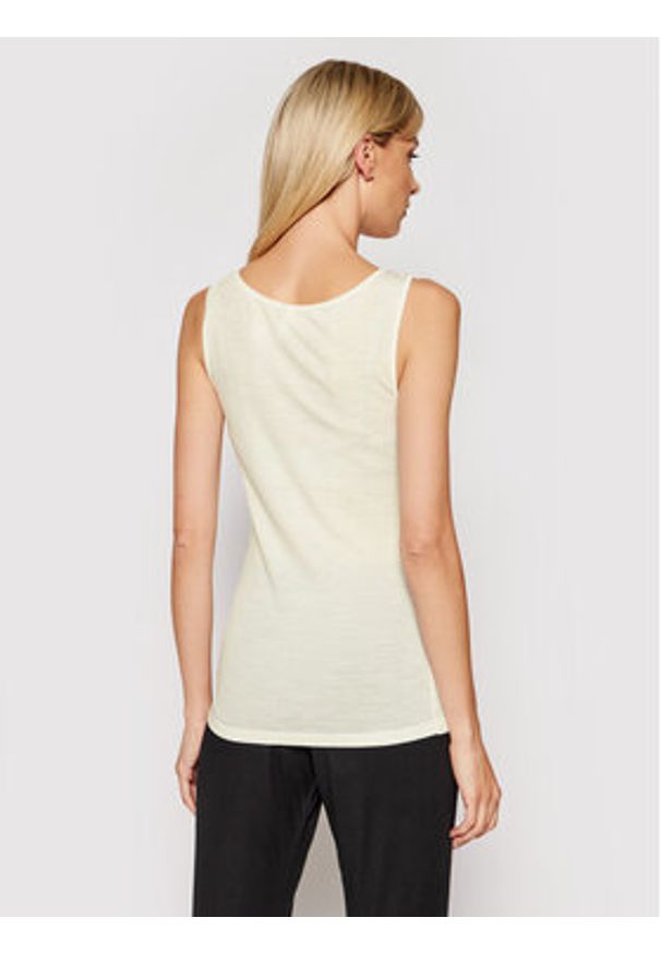 Femilet by Chantelle Top Juliana FN1582 Beżowy Slim Fit. Kolor: beżowy. Materiał: wełna