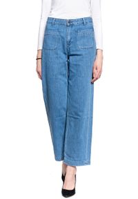 Lee - DAMSKIE SPODNIE JEANSOWE LEE WIDE LEG L30YRCNC 112106896