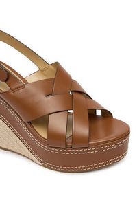 MICHAEL Michael Kors Sandały Nora 40S5NOHS3L Brązowy. Kolor: brązowy. Materiał: skóra #6
