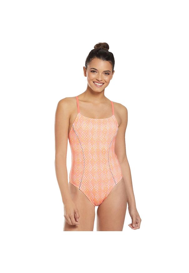 DOLFIN - Dolfin Revibe Roxie Print Diamondback Swimsuit - Rozmiar 26. Kolor: różowy. Wzór: nadruk