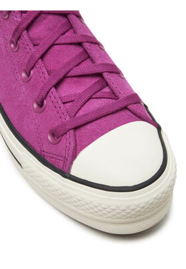 Converse Trampki Chuck Taylor All Star Lift Platform Hi A11143C Różowy. Kolor: różowy. Materiał: zamsz, skóra. Obcas: na platformie