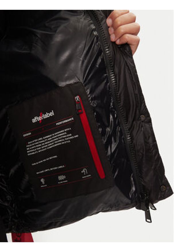 After Label Kurtka puchowa Chamonix A00015 Czarny Regular Fit. Kolor: czarny. Materiał: syntetyk