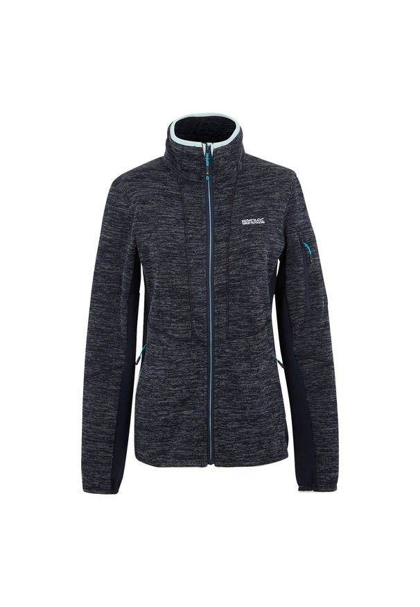 Regatta - Damska Bluza Polarowa Ralina. Kolor: niebieski. Materiał: polar. Sezon: zima. Styl: sportowy. Sport: turystyka piesza