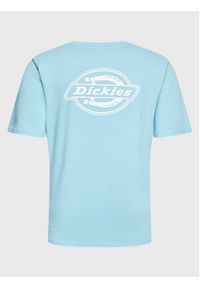 Dickies T-Shirt Holtvillet-s DK0A4Y3AE65 Błękitny Regular Fit. Kolor: niebieski. Materiał: bawełna