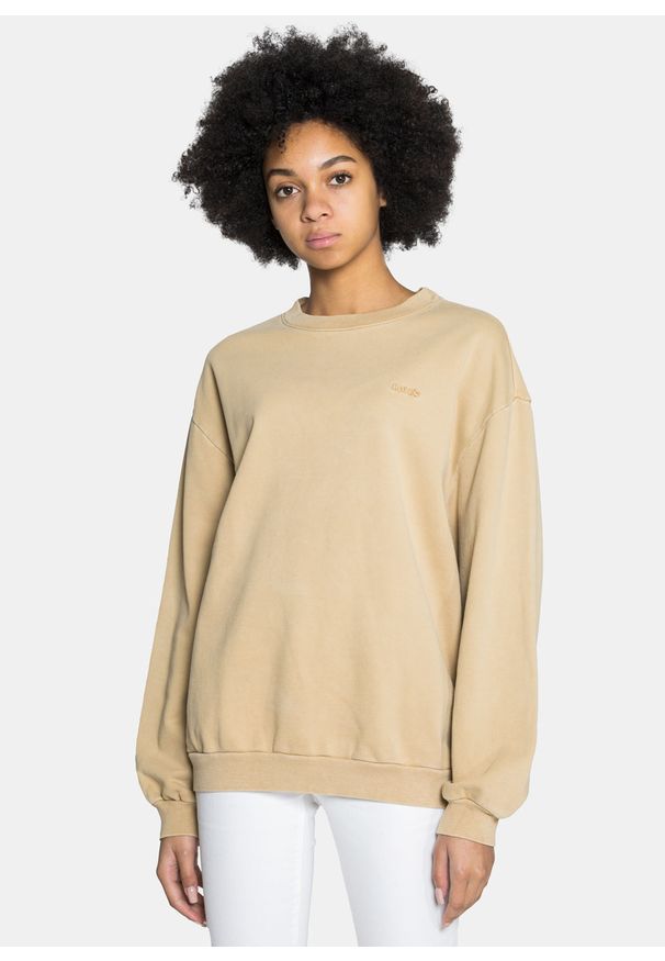 Levi's® - Bluza damska Levi's Melrose Slouchy Crew (32951-0002). Okazja: do pracy, na co dzień. Kolor: brązowy. Styl: casual, klasyczny