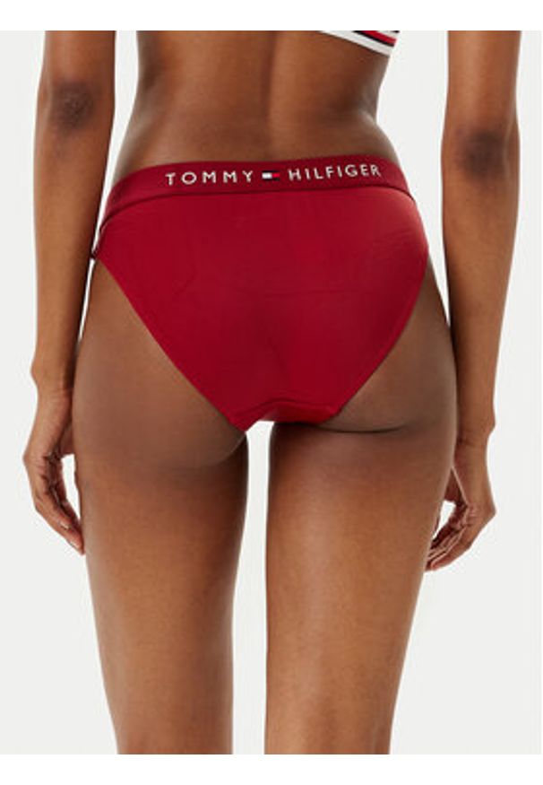 TOMMY HILFIGER - Tommy Hilfiger Dół od bikini UW0UW04120 Czerwony. Kolor: czerwony. Materiał: syntetyk