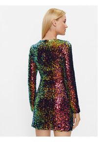Glamorous Sukienka koktajlowa TM0674 Kolorowy Slim Fit. Materiał: syntetyk. Wzór: kolorowy. Styl: wizytowy #6