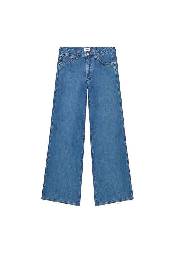 Wrangler - DAMSKIE SPODNIE WRANGLER WORLD WIDE MID STONE 112373000