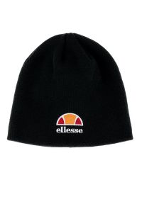 Czapka Ellesse Brenna Beanie SBMA2294011 - czarna. Kolor: czarny. Materiał: akryl, prążkowany, materiał. Wzór: haft, aplikacja. Sezon: zima. Styl: klasyczny