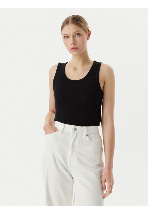 Vero Moda Top Chole 10344951 Czarny Regular Fit. Kolor: czarny. Materiał: bawełna