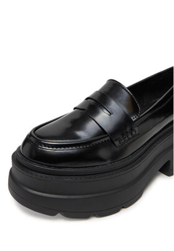 DeeZee Loafersy ST0242613-1 Czarny. Kolor: czarny. Materiał: materiał, syntetyk