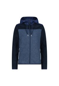 Bluza damska z kapturem CMP. Typ kołnierza: kaptur. Kolor: niebieski. Styl: sportowy. Sport: turystyka piesza #1